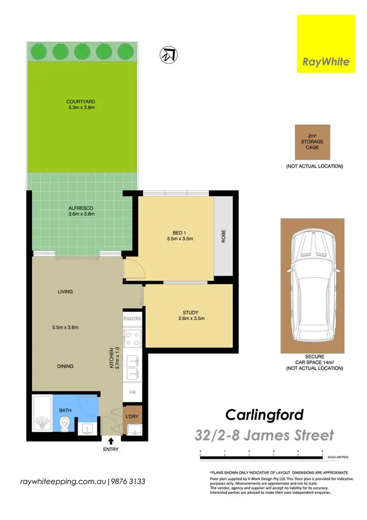 Floorplan of Homely apartment listing, 32/2-8 James Street, Carlingford NSW 2118
