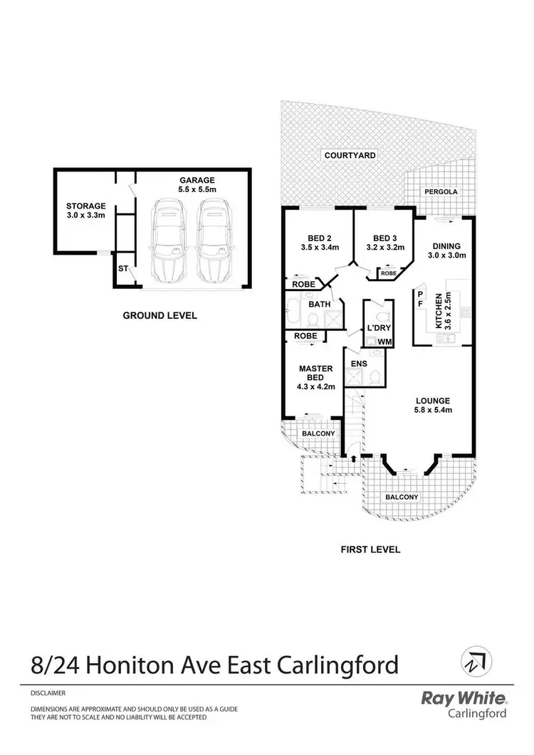 Floorplan of Homely townhouse listing, 8/24 Honiton Ave East, Carlingford NSW 2118
