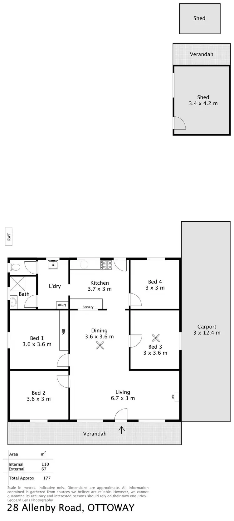 Floorplan of Homely house listing, 28 Allenby Road, Ottoway SA 5013