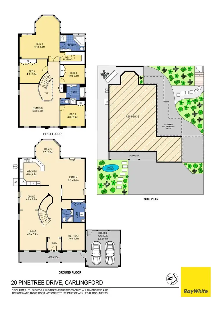 Floorplan of Homely house listing, 20 Pinetree Drive, Carlingford NSW 2118