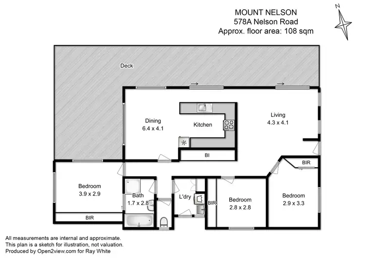 Floorplan of Homely house listing, 578A Nelson Road, Mount Nelson TAS 7007