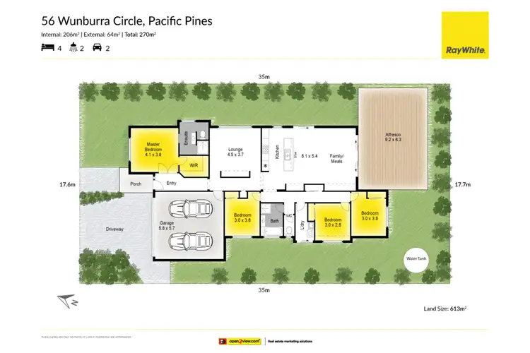 Floorplan of Homely house listing, 56 Wunburra Circle, Pacific Pines QLD 4211