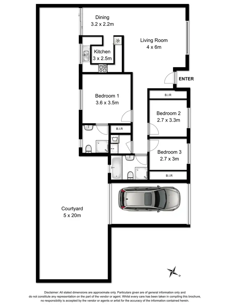 Floorplan of Homely villa listing, 6/7-9 Orpington Street, Bexley NSW 2207