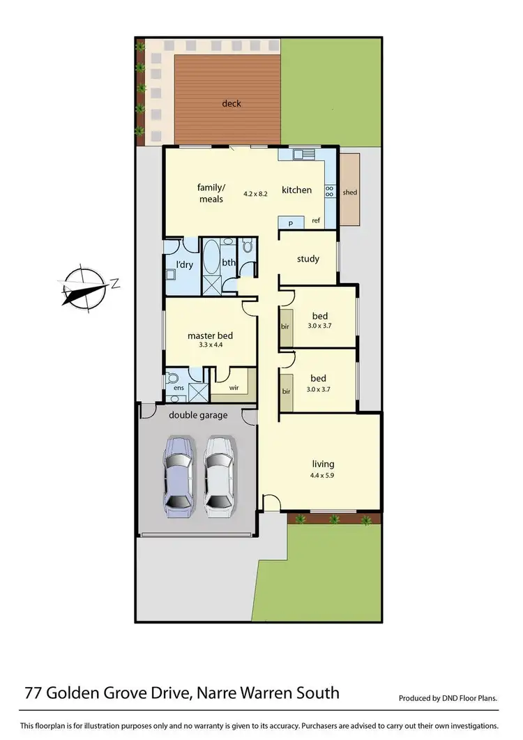 Floorplan of Homely house listing, 77 Golden Grove Drive, Narre Warren South VIC 3805