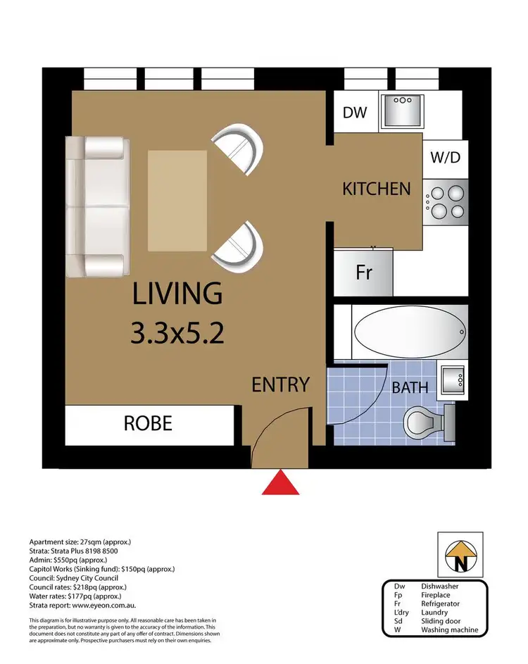 Floorplan of Homely apartment listing, 12/80 Cook Road, Centennial Park NSW 2021