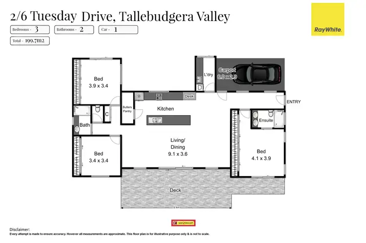 Floorplan of Homely house listing, 2/6 Tuesday Drive, Tallebudgera Valley QLD 4228