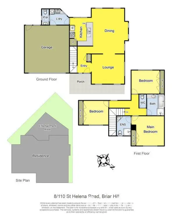 Floorplan of Homely unit listing, 8/110 St Helena Road, Briar Hill VIC 3088