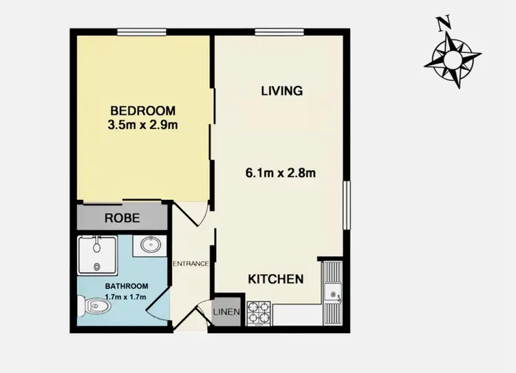 Floorplan of Homely unit listing, 17/39-41 Murray Street, Brunswick West VIC 3055