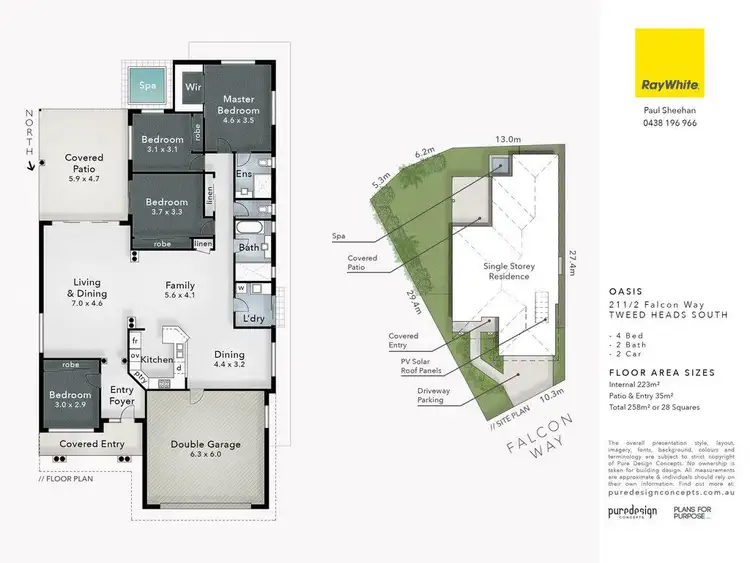 Floorplan of Homely house listing, 211/2 Falcon Way, Tweed Heads South NSW 2486