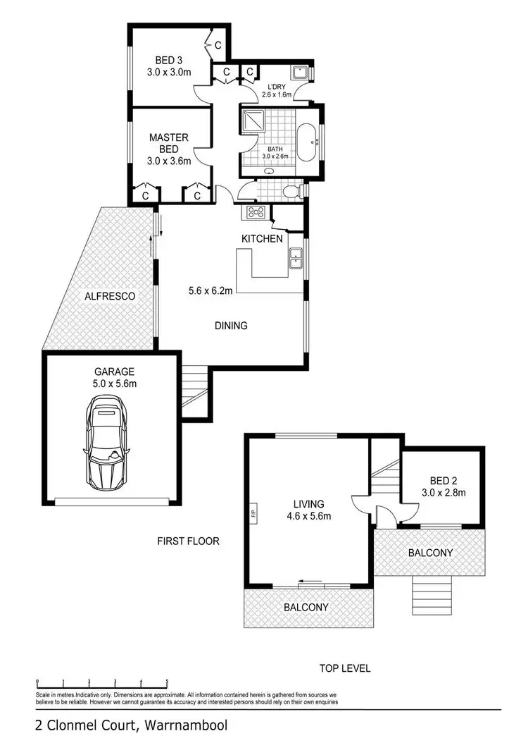 Floorplan of Homely house listing, 2 Clonmel Court, Warrnambool VIC 3280