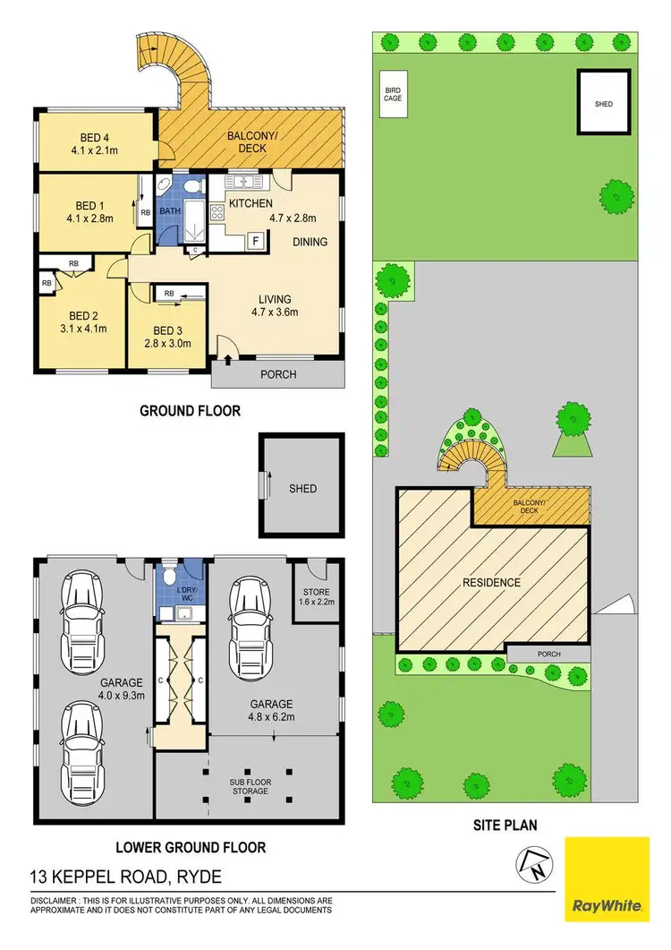 Floorplan of Homely house listing, 13 Keppel Road, Ryde NSW 2112