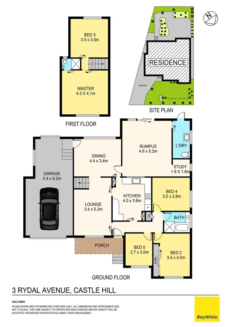 Floorplan of Homely house listing, 3 Rydal Avenue, Castle Hill NSW 2154