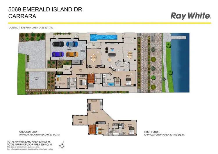 Floorplan of Homely house listing, 5069 Emerald Island Drive, Carrara QLD 4211
