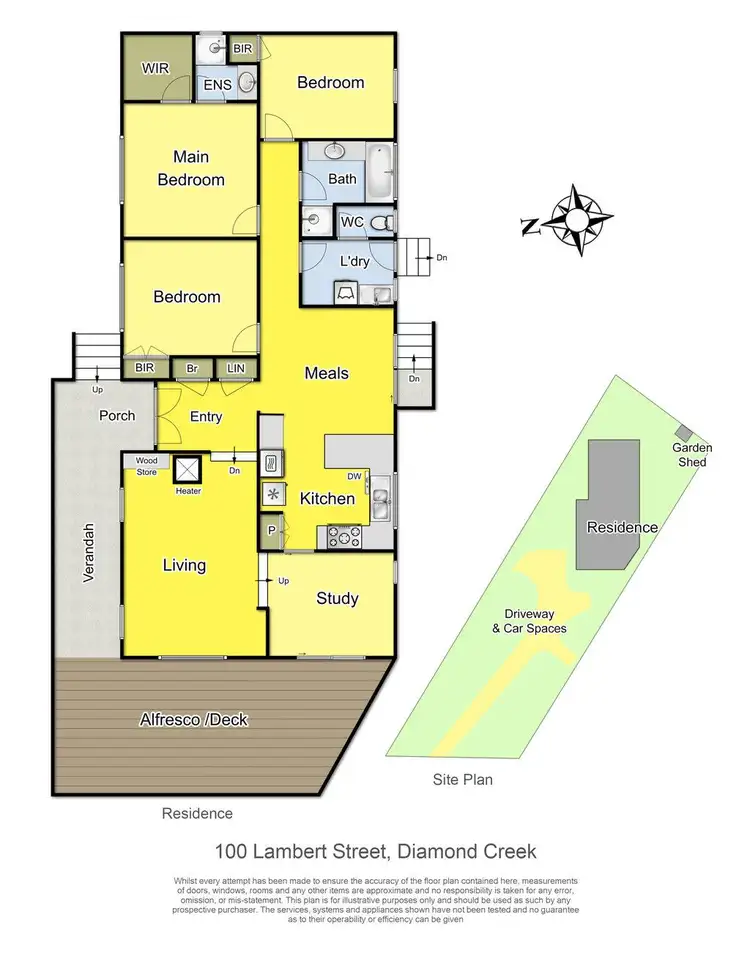 Floorplan of Homely house listing, 100 Lambert Street, Diamond Creek VIC 3089