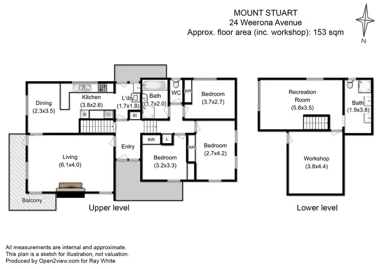 Floorplan of Homely house listing, 24 Weerona Avenue, Mount Stuart TAS 7000