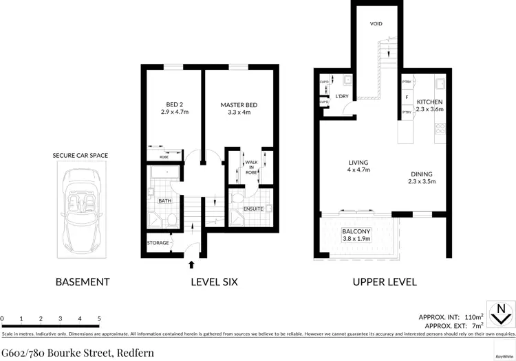 Floorplan of Homely apartment listing, G602/780 Bourke Street, Redfern NSW 2016