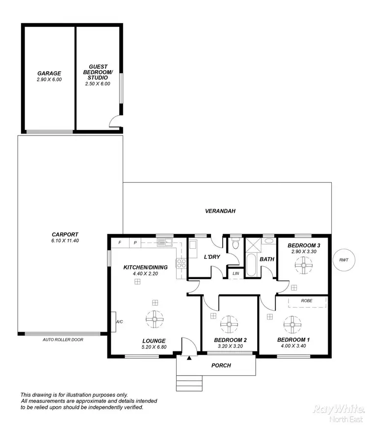 Floorplan of Homely house listing, 12 Nurrowin Drive, Ingle Farm SA 5098