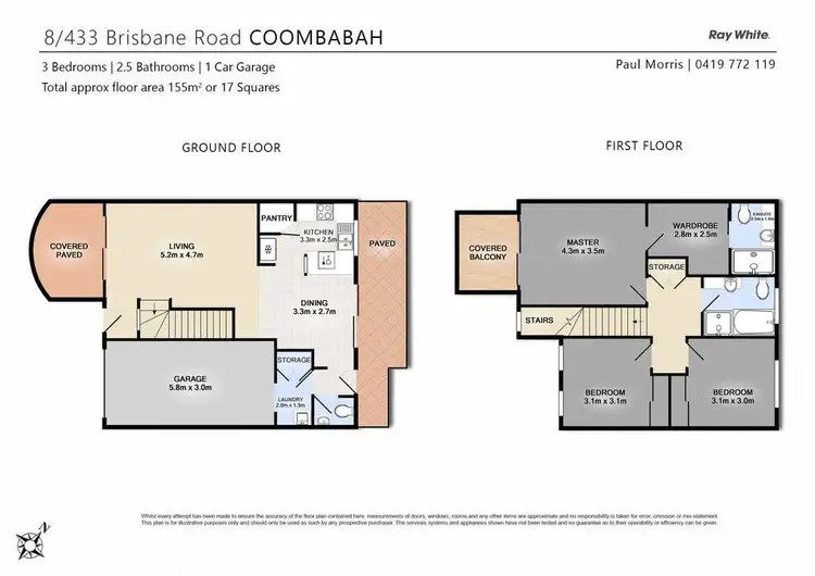 Floorplan of Homely townhouse listing, 8/433 Brisbane Road, Coombabah QLD 4216