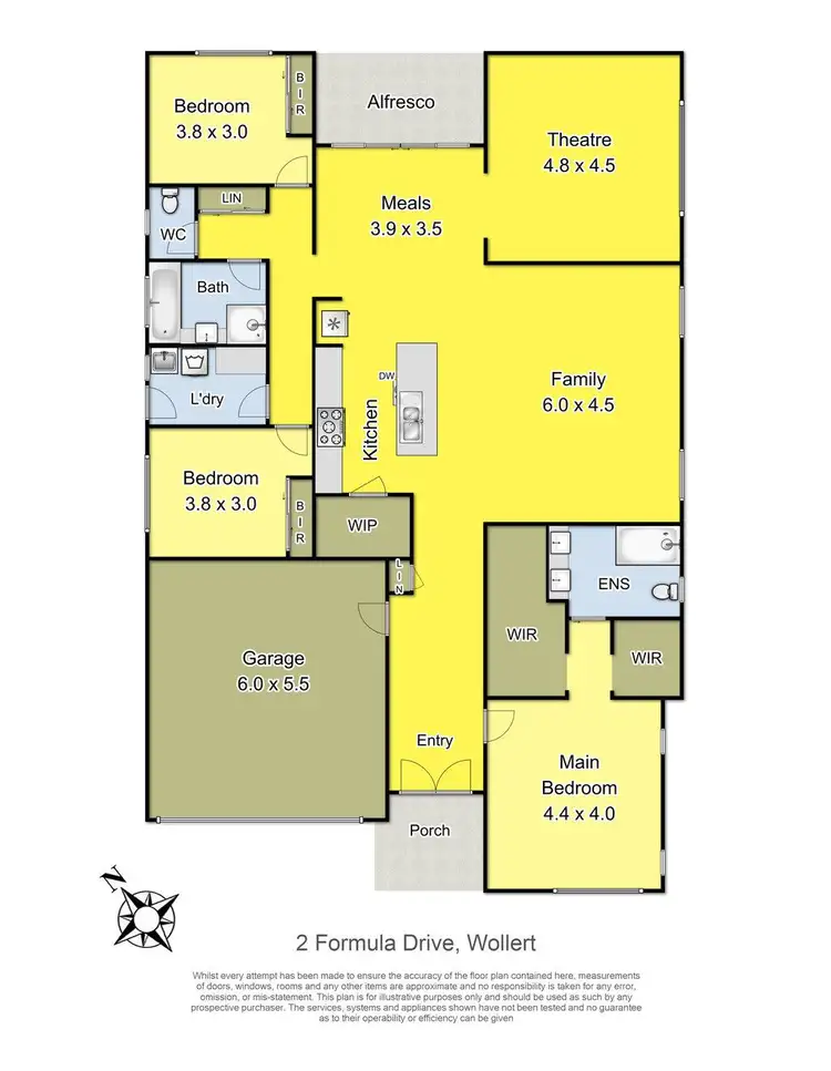 Floorplan of Homely house listing, 2 Formula Drive, Wollert VIC 3750