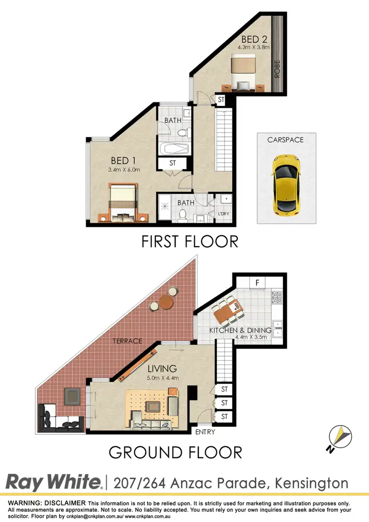 Floorplan of Homely apartment listing, 207A/264 Anzac Parade, Kensington NSW 2033