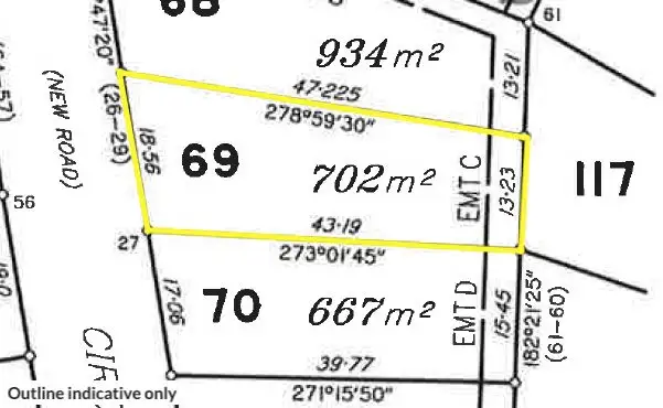 Floorplan of Homely land listing, 8 Owttrim Circuit, O'connell QLD 4680