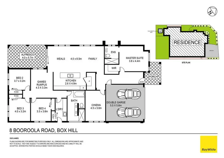 Floorplan of Homely house listing, 8 Booroola Road, Box Hill NSW 2765
