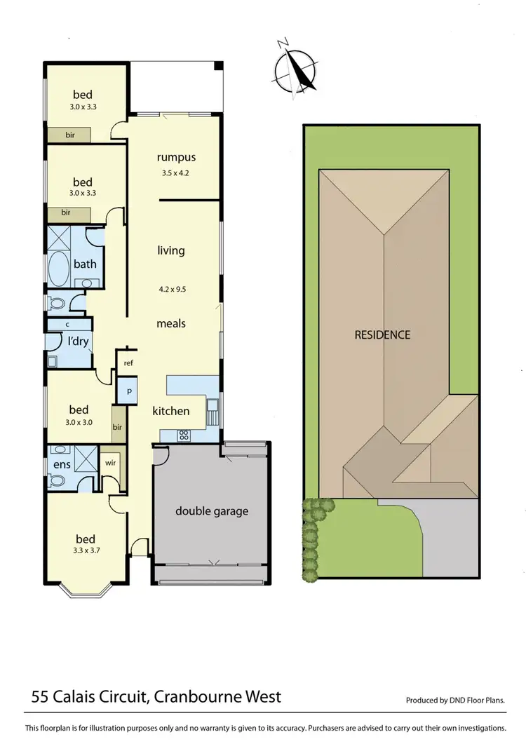 Floorplan of Homely house listing, 55 Calais Circuit, Cranbourne West VIC 3977