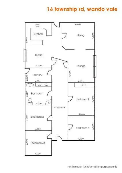 Floorplan of Homely house listing, 16 Township Road, Casterton VIC 3311