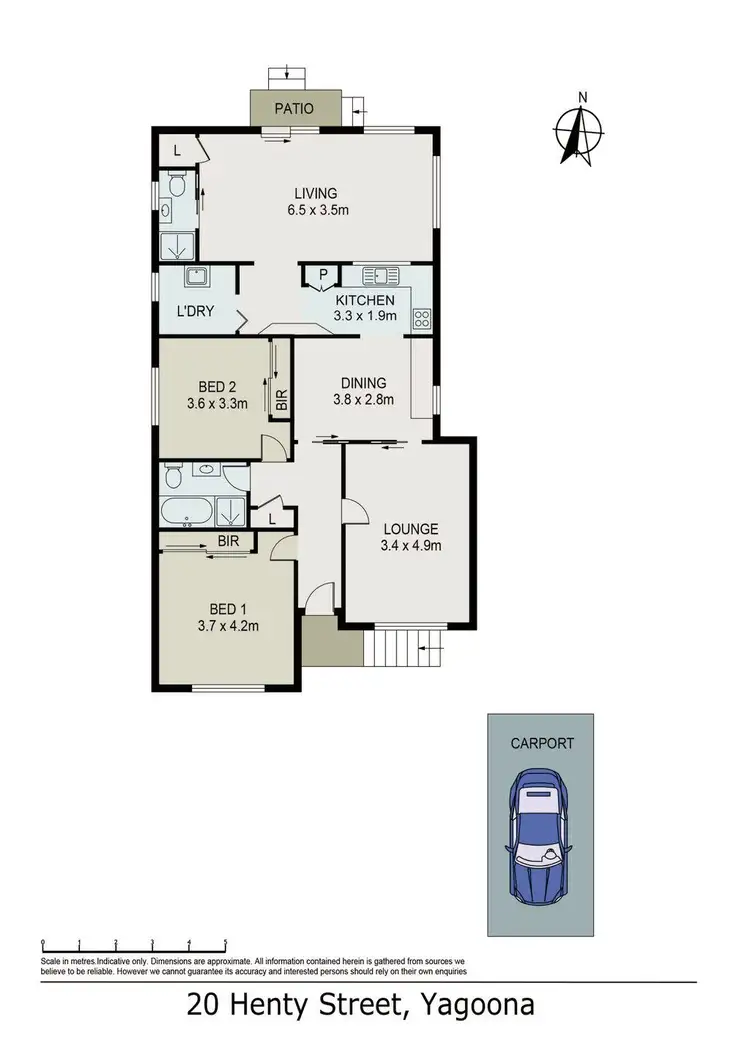 Floorplan of Homely house listing, 20 Henty Street, Yagoona NSW 2199
