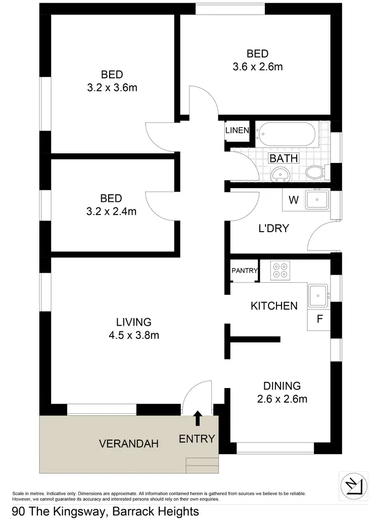 Floorplan of Homely house listing, 90 The Kingsway, Barrack Heights NSW 2528