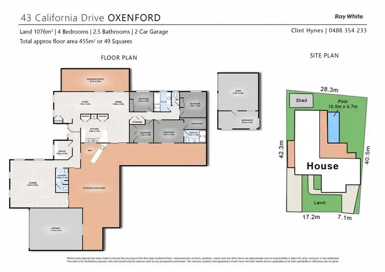 Floorplan of Homely house listing, 43 California Drive, Oxenford QLD 4210