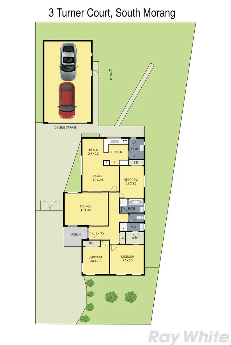 Floorplan of Homely house listing, 3 Turner Court, South Morang VIC 3752