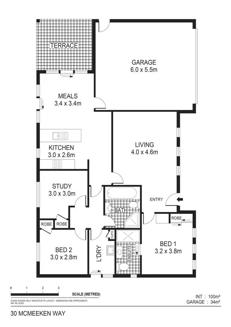 Floorplan of Homely house listing, 30 McMeeken Way, Epsom VIC 3551