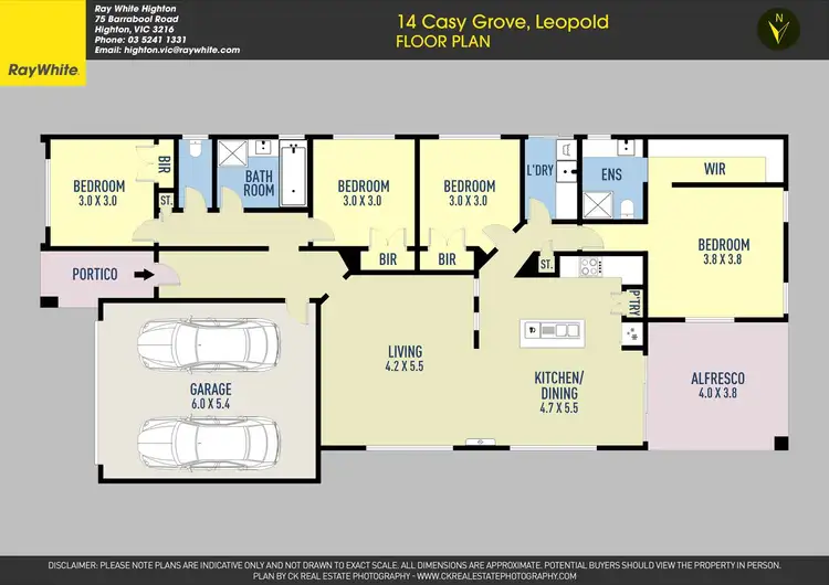 Floorplan of Homely house listing, 14 Casy Grove, Leopold VIC 3224