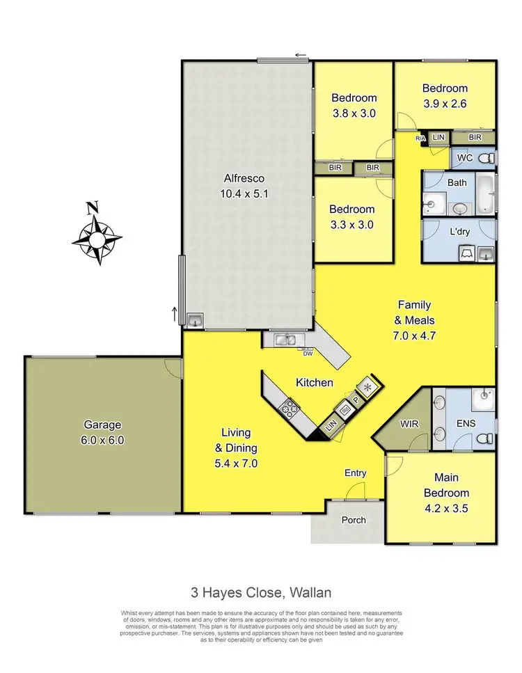 Floorplan of Homely house listing, 3 Hayes Close, Wallan VIC 3756