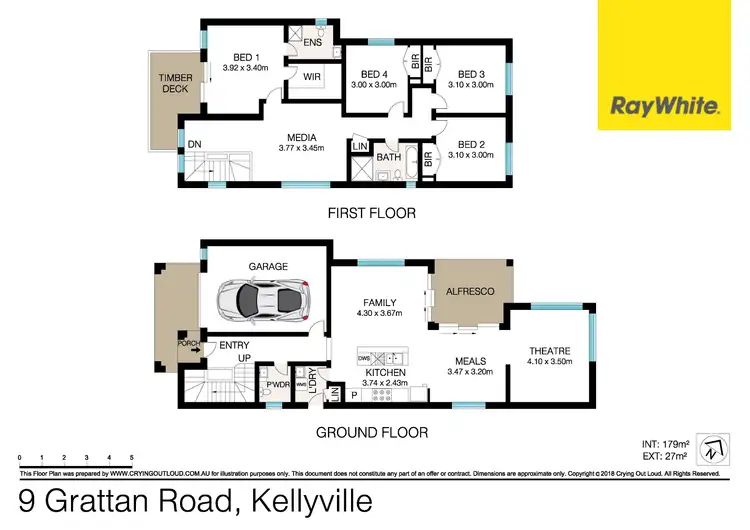 Floorplan of Homely house listing, 9 Grattan Road, Kellyville NSW 2155