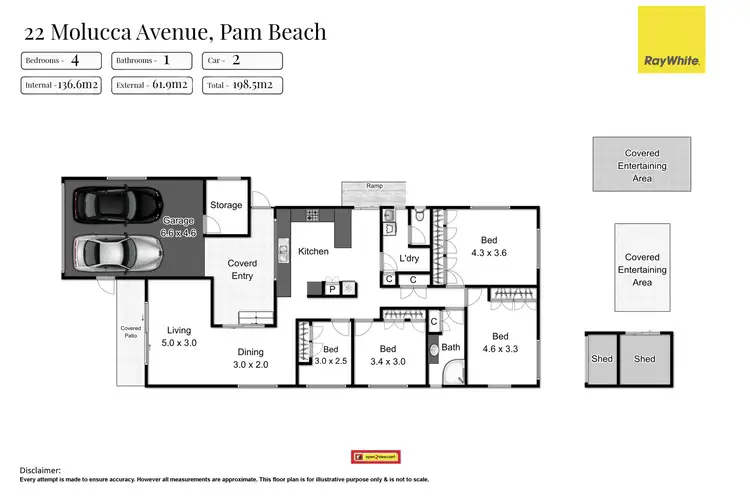 Floorplan of Homely house listing, 22 Molucca Avenue, Palm Beach QLD 4221