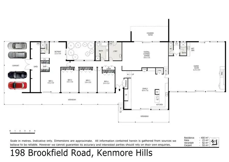 Floorplan of Homely house listing, 198 Brookfield Road, Kenmore Hills QLD 4069