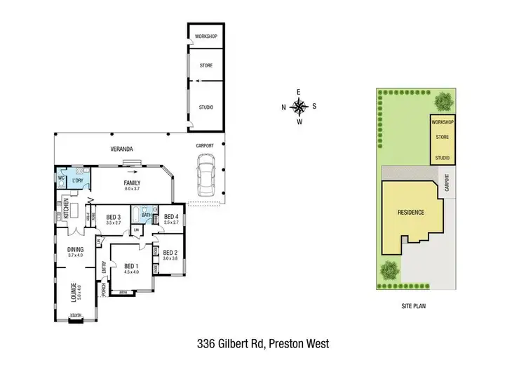 Floorplan of Homely house listing, 336 Gilbert Road, Preston VIC 3072