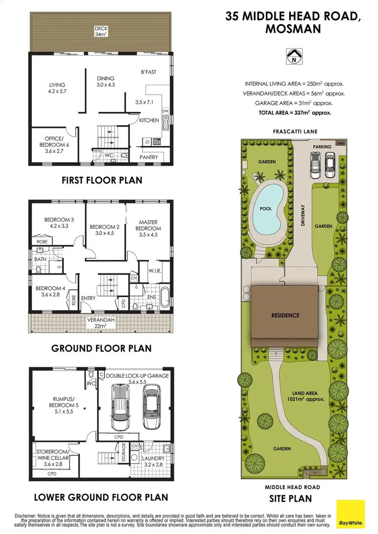 Floorplan of Homely house listing, 35 Middle Head Road, Mosman NSW 2088