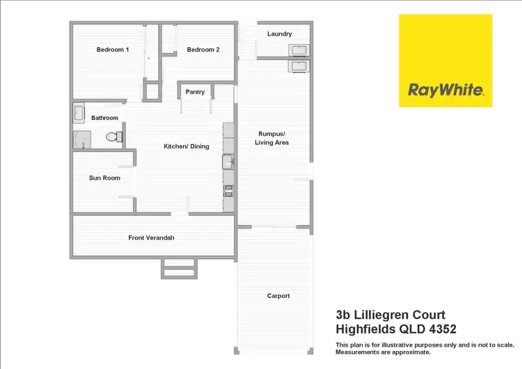 Floorplan of Homely house listing, 3B Lilliegren Court, Highfields QLD 4352