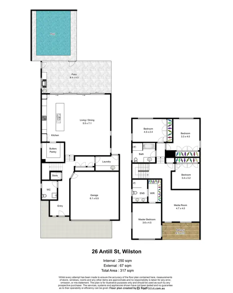 Floorplan of Homely house listing, 26 Antill Street, Wilston QLD 4051