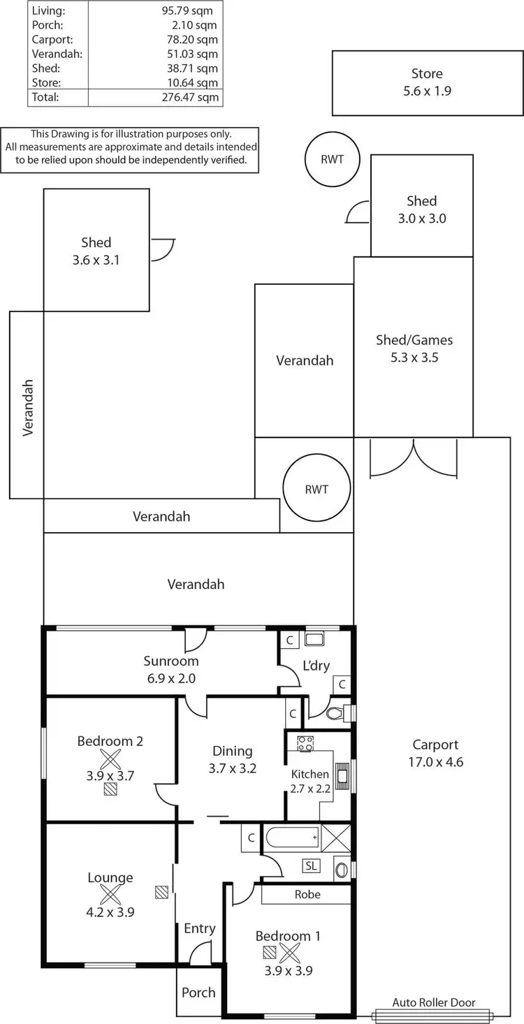 Floorplan of Homely house listing, 26 Lamont Street, Croydon Park SA 5008