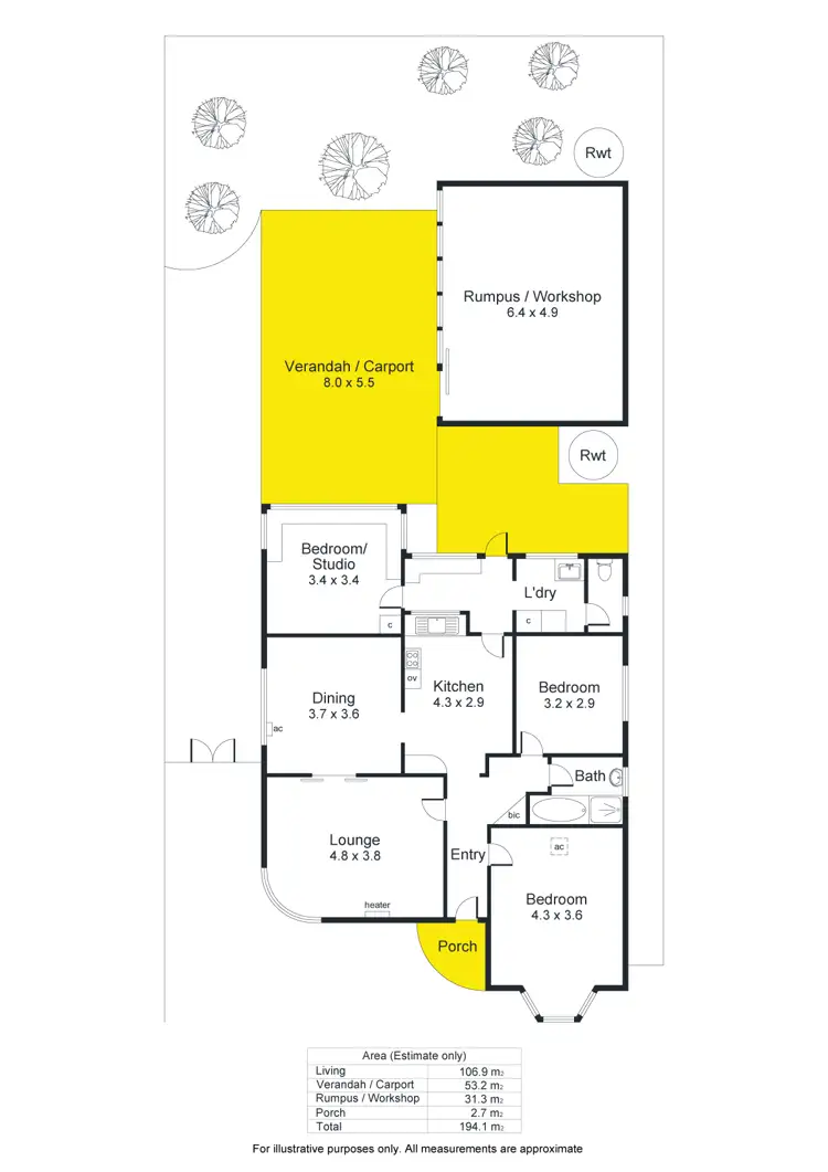 Floorplan of Homely house listing, 69 Cliff Street, Glengowrie SA 5044