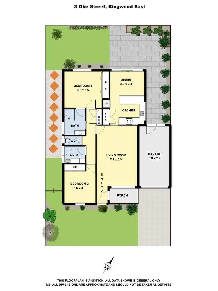Floorplan of Homely unit listing, 3 Oke Street, Ringwood East VIC 3135