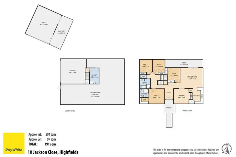 Floorplan of Homely house listing, 10 Jackson Close, Highfields QLD 4352