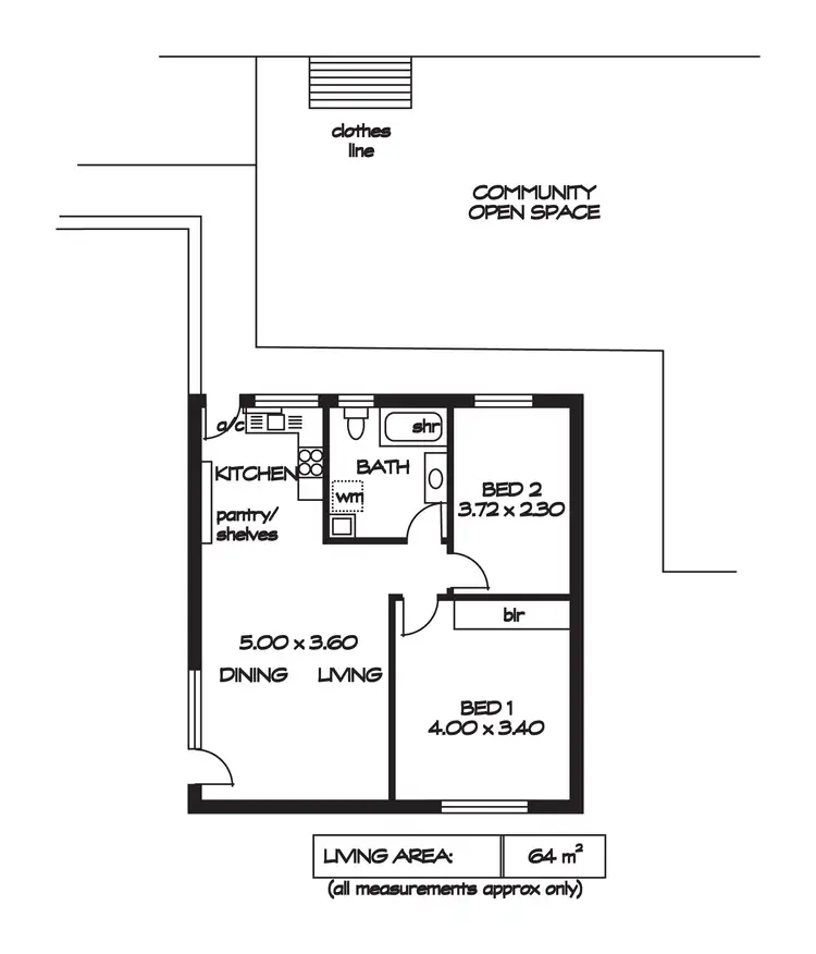 Floorplan of Homely unit listing, 20/85 Windsor Grove, Klemzig SA 5087