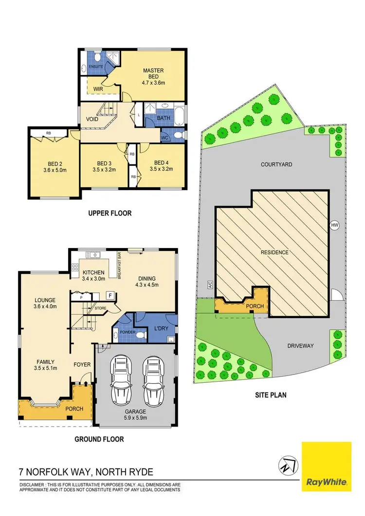 Floorplan of Homely house listing, 7 Norfolk Way, North Ryde NSW 2113