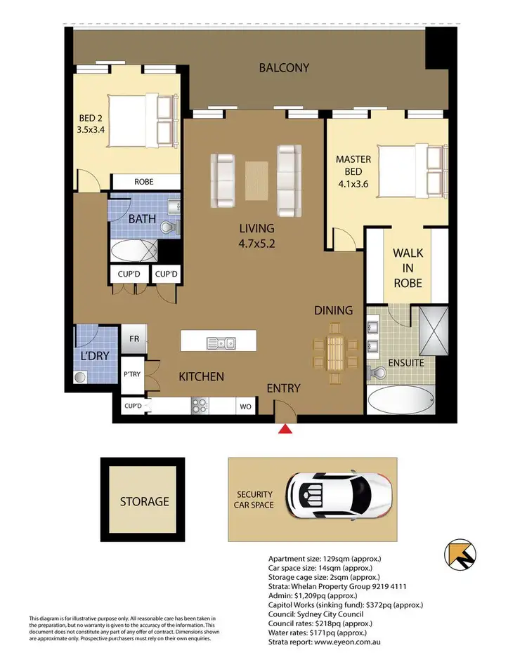Floorplan of Homely apartment listing, 7B/5 Tambua Street, Pyrmont NSW 2009