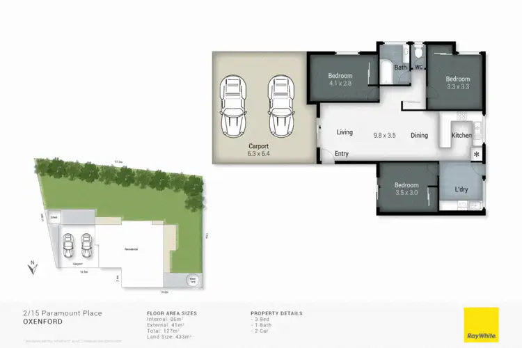 Floorplan of Homely other listing, 2/15 Paramount Place, Oxenford QLD 4210